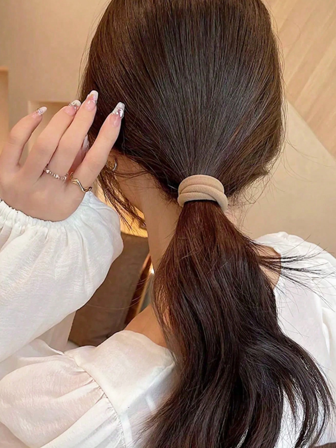 50Pcs Khaki Nude Invisible Hai - Travel Accessories Present avaliação e preço