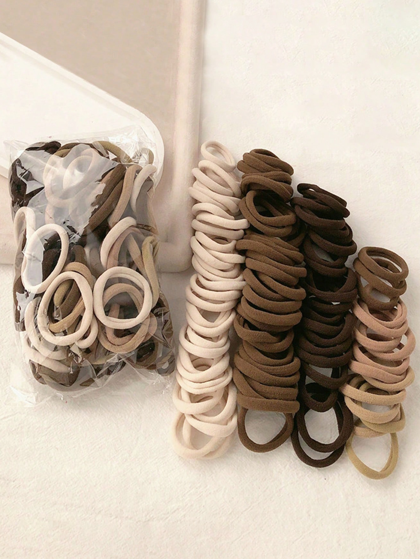 50Pcs Khaki Nude Invisible Hai - Travel Accessories Present avaliação e preço