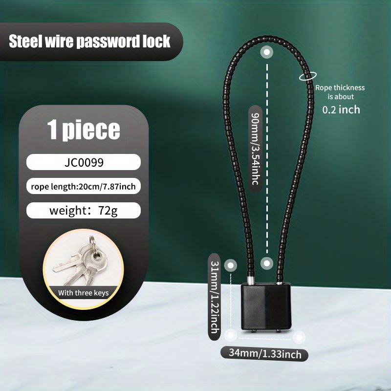 20/28/38cm Luggage Locks, Zinc - Travel Lock Tsa Approved avaliação e preço