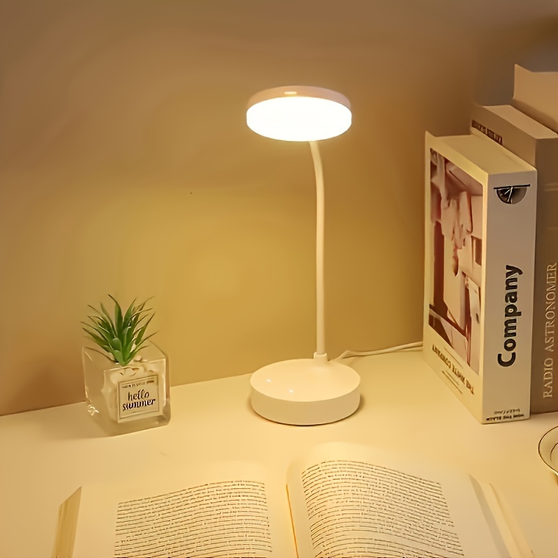 LED Desk Lamp With USB Chargin - Book Light Flexible avaliação e preço