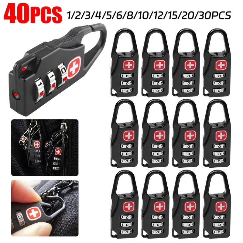 40-1PCS Mini Security Customs  - Travel Lock Tsa Approved avaliação e preço