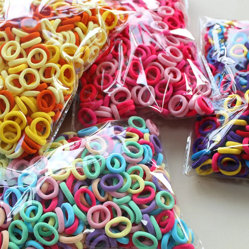 100/300/500Pcs Hair Bands for  - Travel Accessories For Girls avaliação e preço