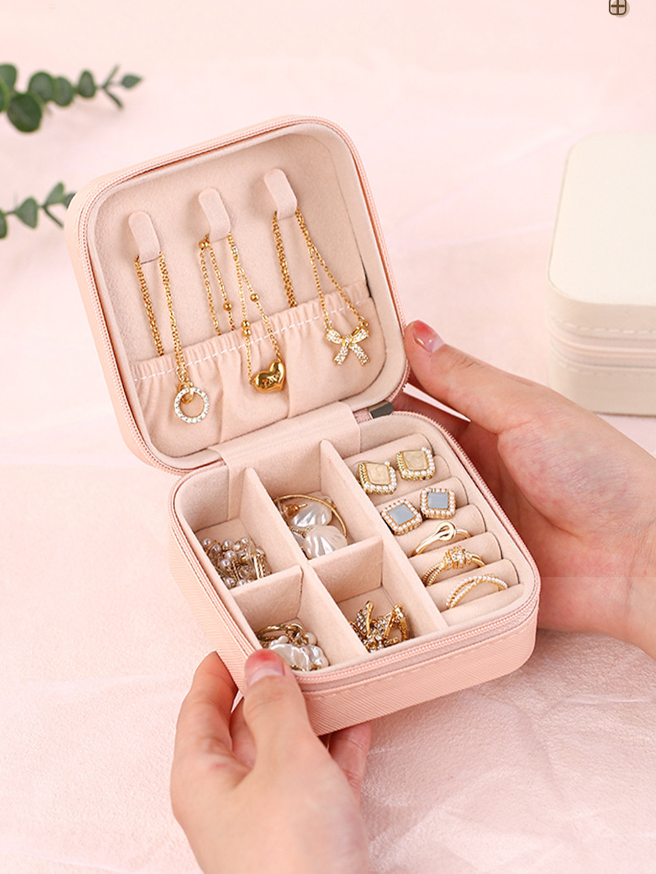 1pc Mini Jewelry Storage Box,  - Travel Jewellery & Accessories Organiser avaliação e preço