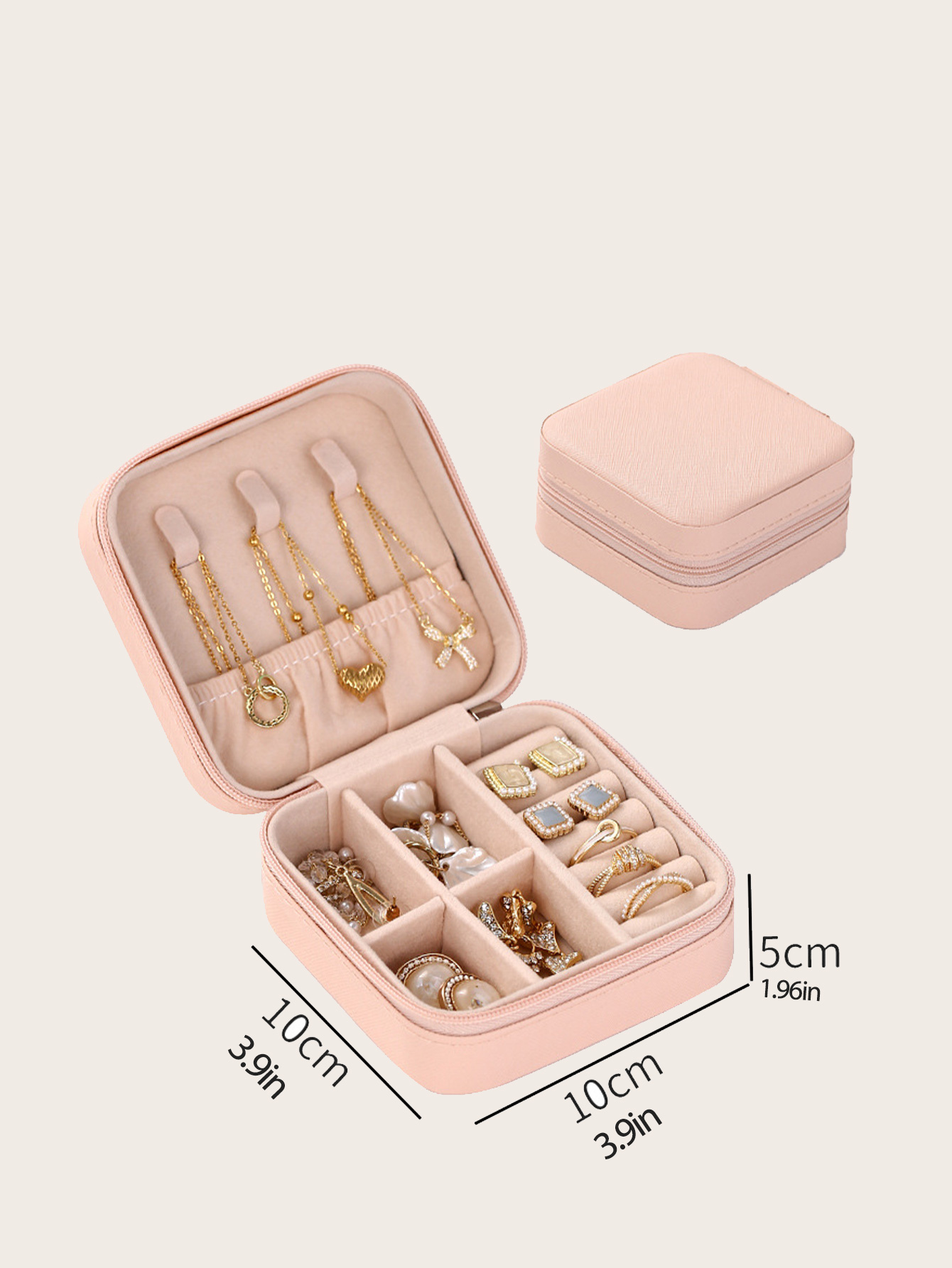 1pc Mini Jewelry Storage Box,  - Travel Jewellery & Accessories Organiser avaliação e preço