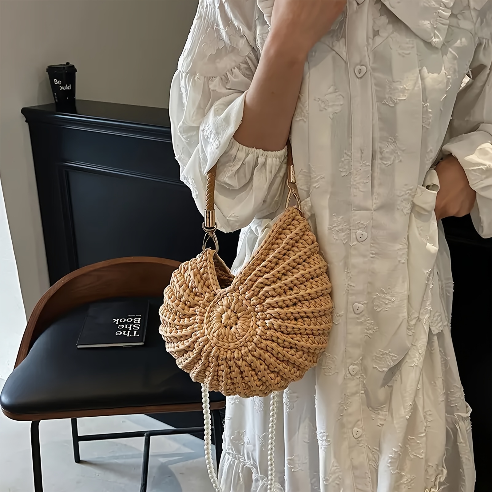 Shell Handbag, Large Capacity  - Travel Accessories Us avaliação e preço
