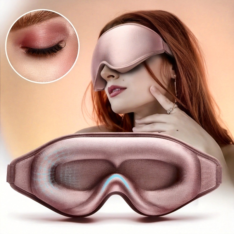 Super Soft 3D Silk Sleeping Ey - Travel Accessories Us avaliação e preço