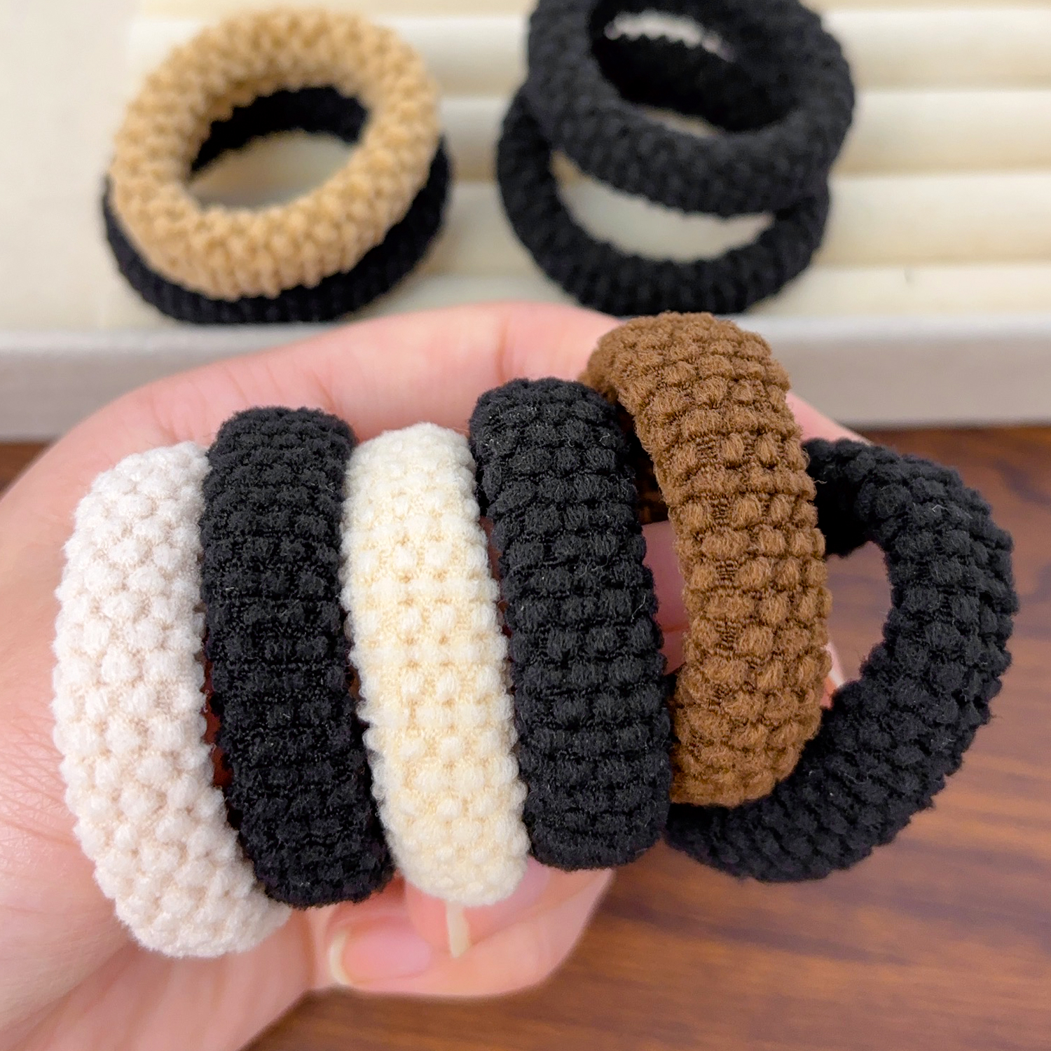 Seamless Hair Ties Thick Elast - Travel Accessories For Girls avaliação e preço