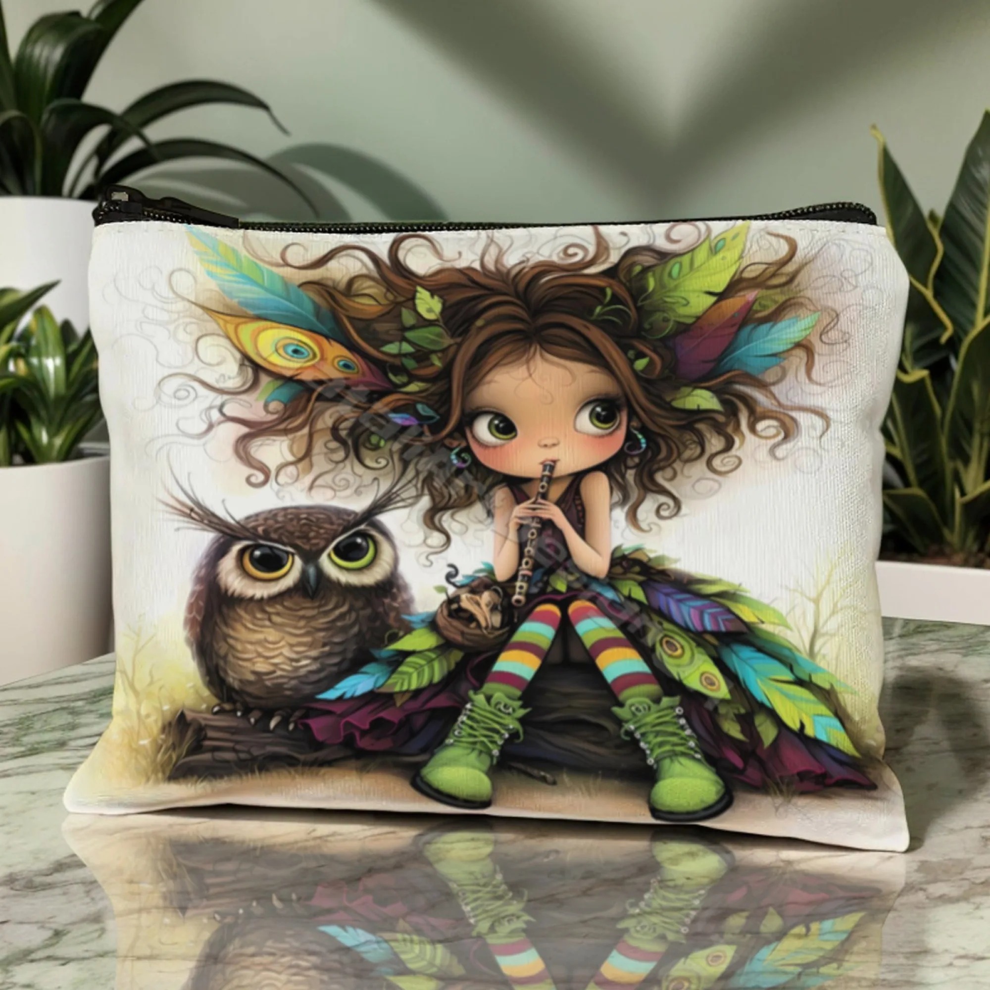 Cartoon Girl Makeup Bag Zipper - Travel Accessories Pouch avaliação e preço