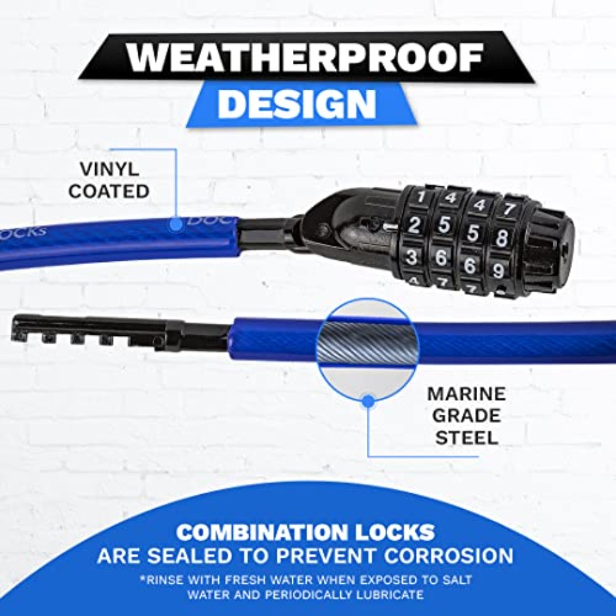Weatherproof Coiled Security C - Cable Lock Combination avaliação e preço