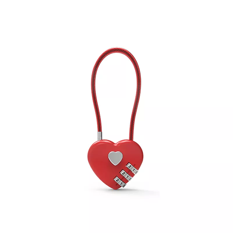 Heart Sheape Combination Lock  - Travel Lock Tsa Approved avaliação e preço