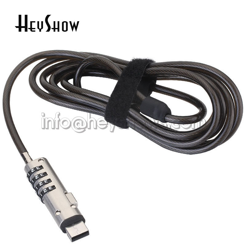 4-Digit Password Protected USB - Cable Lock Combination avaliação e preço