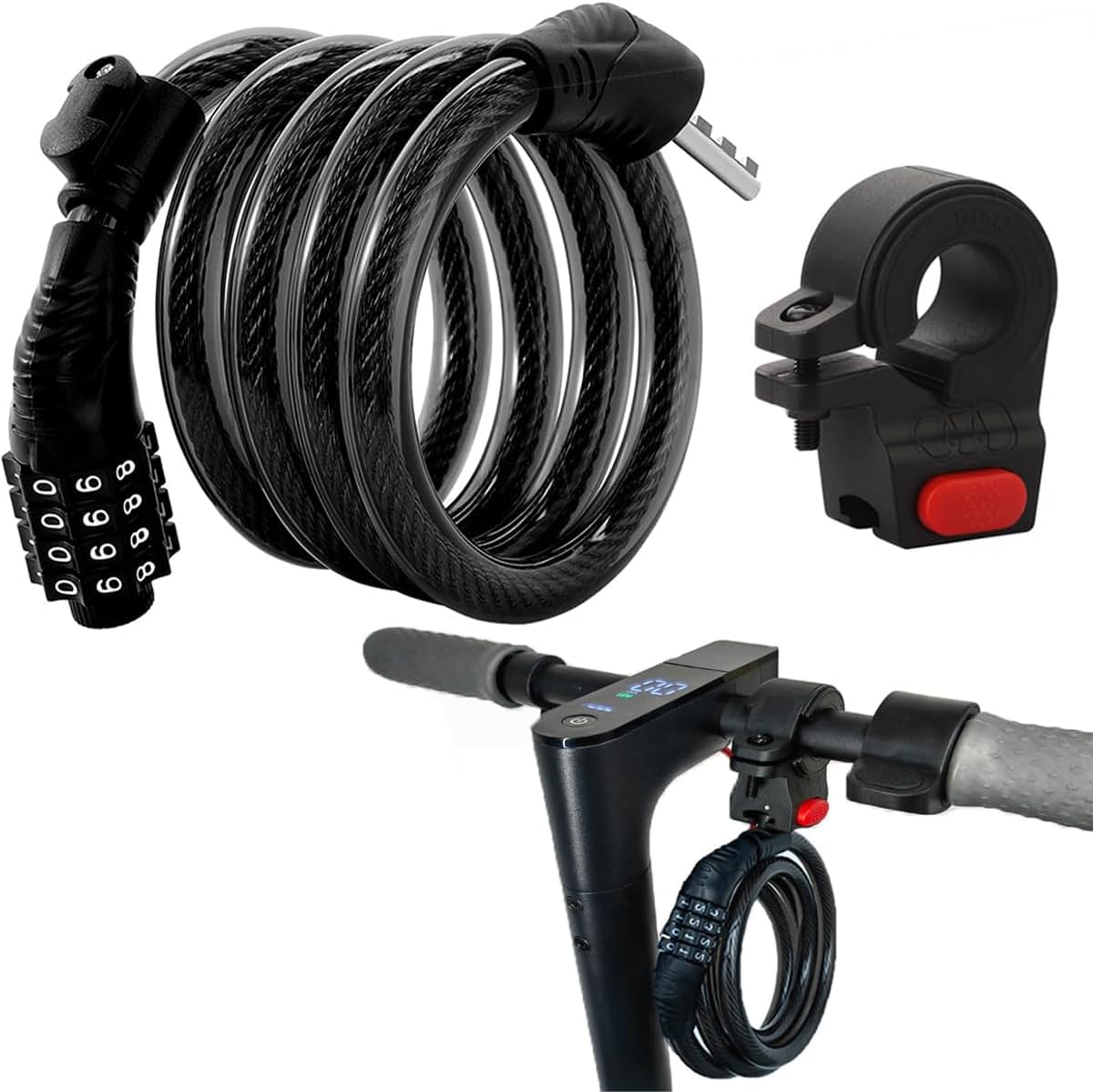 Scooter Lock with Combination  - Cable Lock Combination avaliação e preço