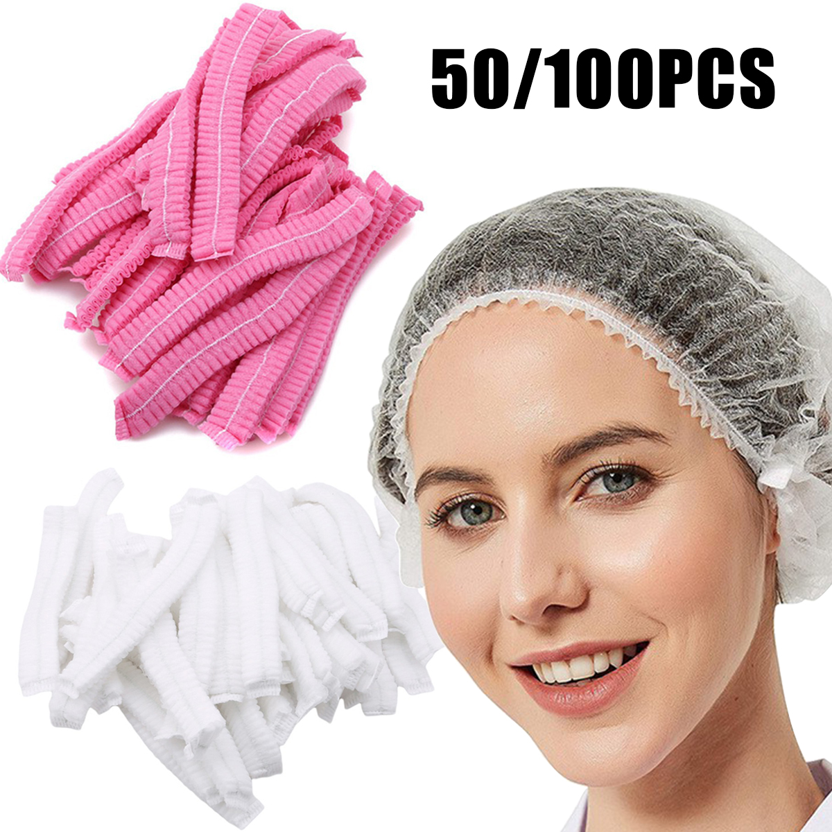 50/100PCS Waterproof Hair Nets - Travel Accessories And Gadgets avaliação e preço