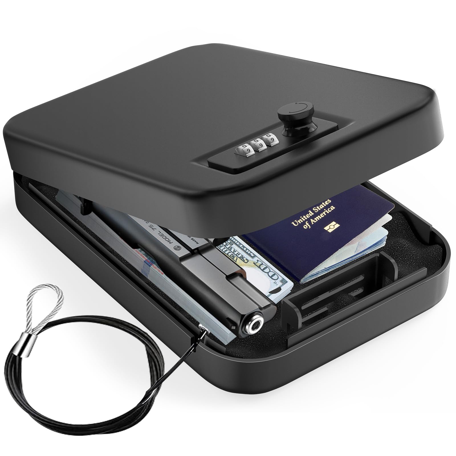 Security Safe Box Personal Saf - Cable Lock Combination avaliação e preço