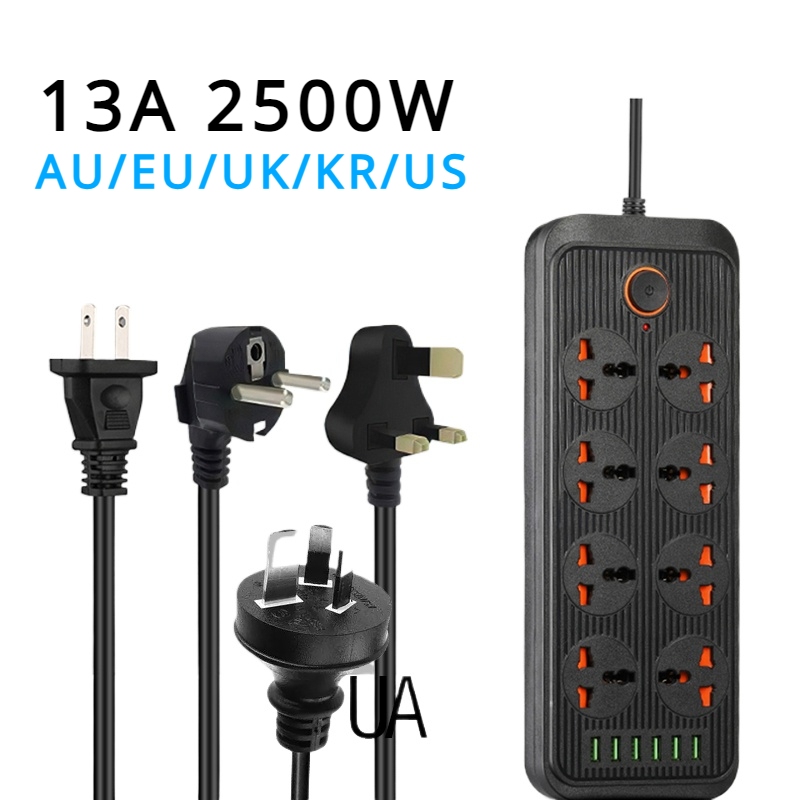 13A Universal Power Strip Sock - Cable Lock Combination avaliação e preço