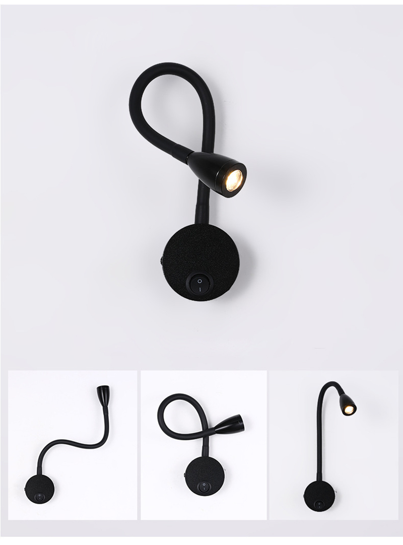 Gooseneck Reading Wall Lamp LE - Book Light Flexible avaliação e preço