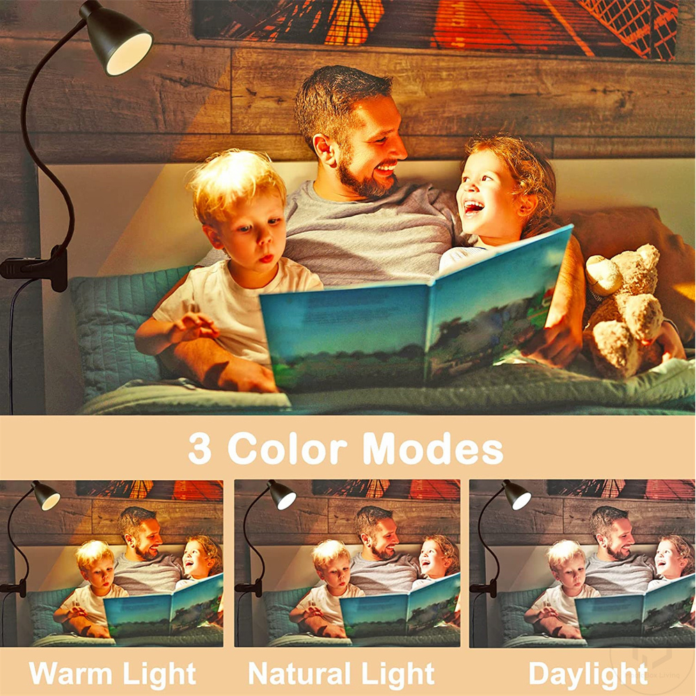LED Desk Lamp Reading Light 3  - Book Light Flexible avaliação e preço