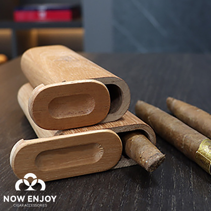 Portable Cigar Case Natural Ce - Travel Accessories Us avaliação e preço