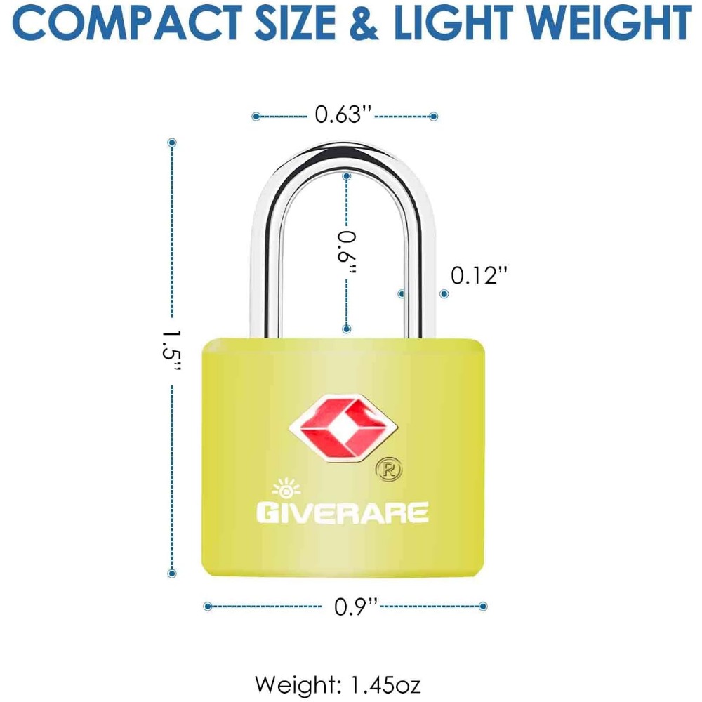 Four TSA Approved Travel Lugga - Travel Lock Tsa Approved avaliação e preço