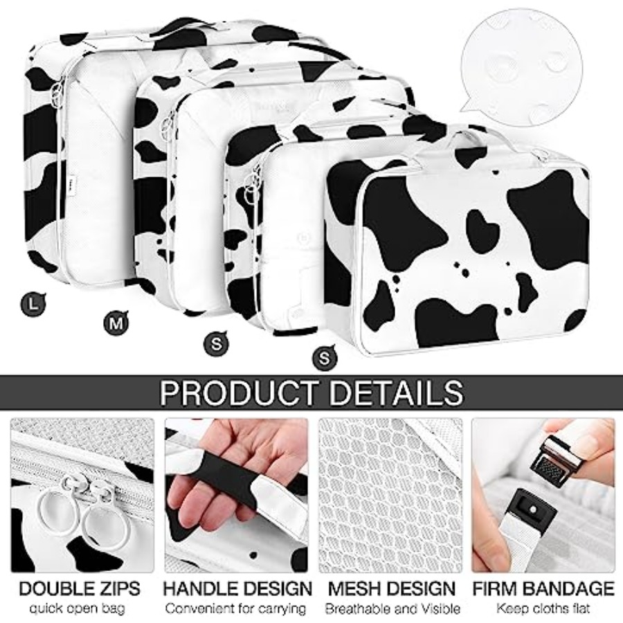 8 Set Packing Cubes for Travel - Travel Accessories Bag avaliação e preço