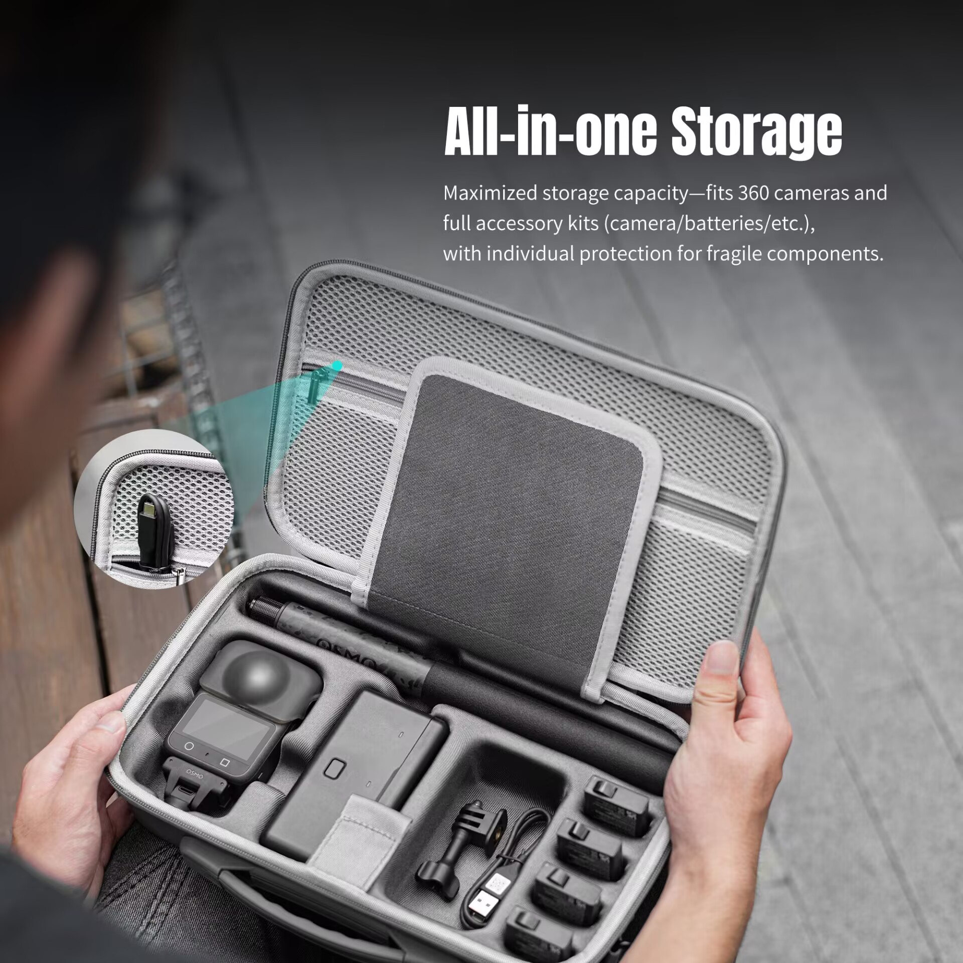 STARTRC Storage Bag for DJI OS - Travel Accessories Pouch avaliação e preço