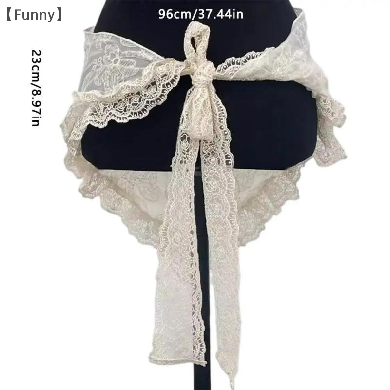 〔Funny〕Summer Lace Bandana Sca - Travel Accessories For Girls avaliação e preço
