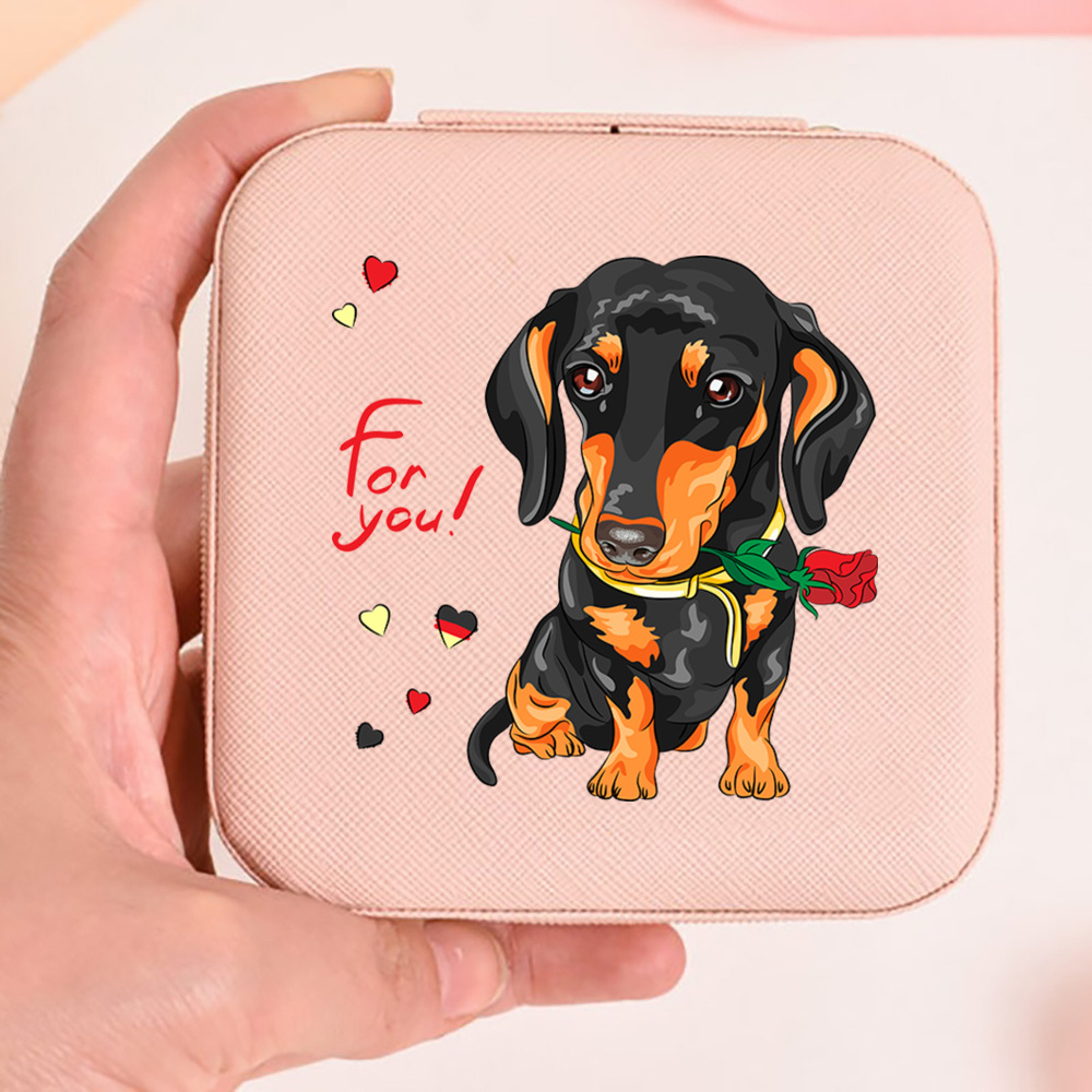I Love Dachshunds Print Jewell - Travel Jewellery & Accessories Organiser avaliação e preço