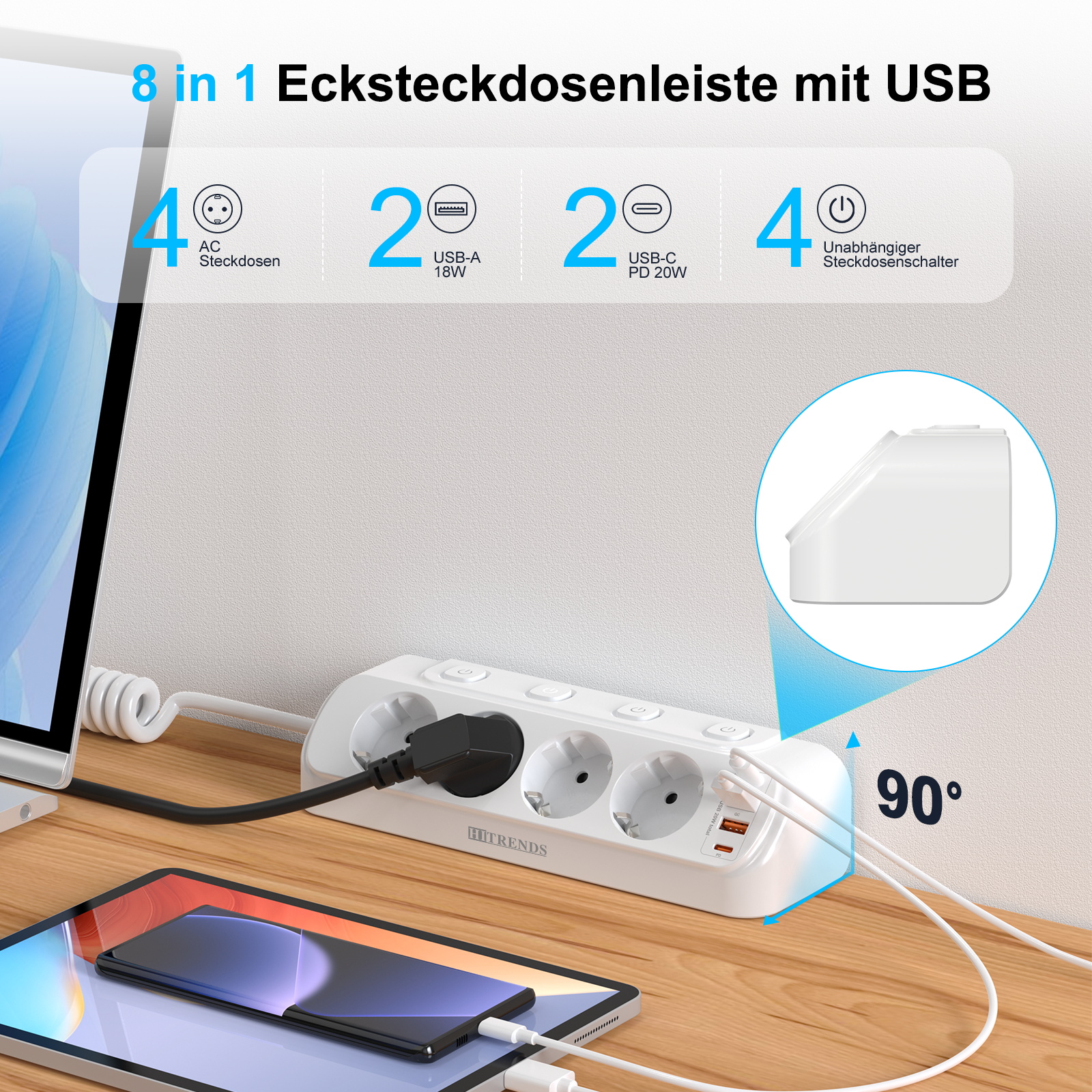 Eu plug Multi-function power b - Cable Lock Combination avaliação e preço