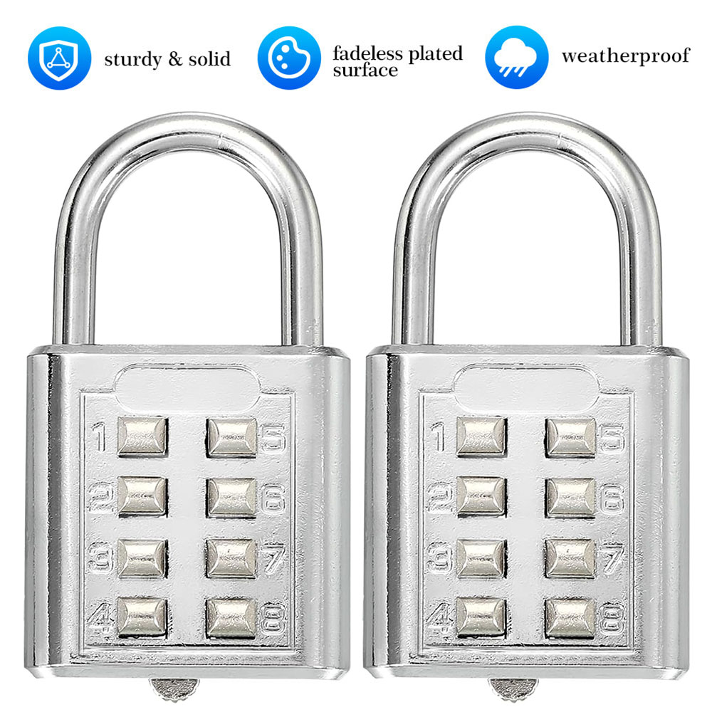 8 Digit Padlock Outdoor Waterp - Travel Lock Tsa Approved avaliação e preço