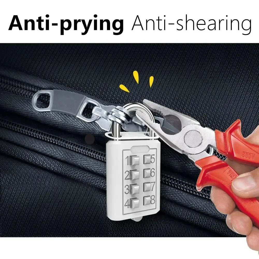 8 Digit Padlock Outdoor Waterp - Travel Lock Tsa Approved avaliação e preço