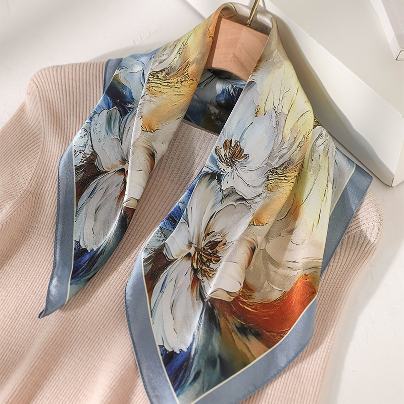 100% Real Silk Scarf Gorgeous  - Travel Accessories Present avaliação e preço